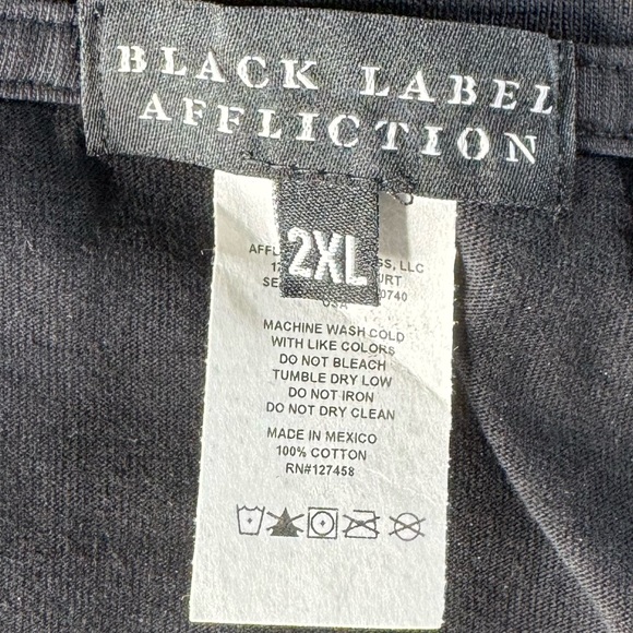 Affliction Black Label Men's Short Sleeve Graphic T-shirt -Black -Size: 2XL -NWT - Picture 14 of 14